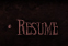 Resume